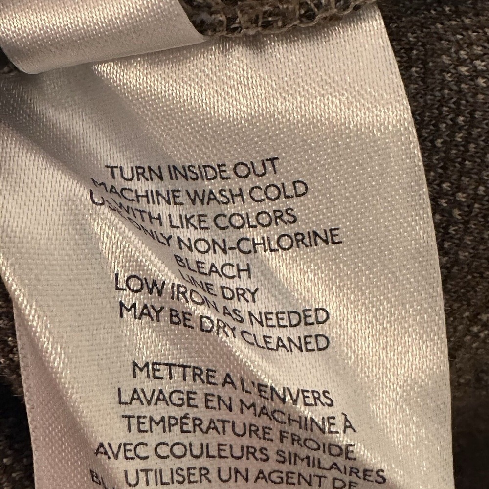 Anthropologie Maeve Bettie Sequin Tuxedo Trousers Pull On Drawstring Sz M *READ* - Picture 13 of 16